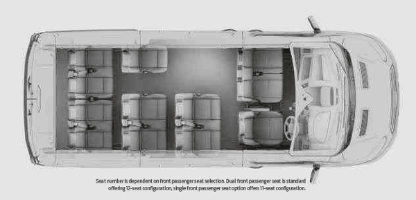 12 person ford transit 12 passenger van interior layout