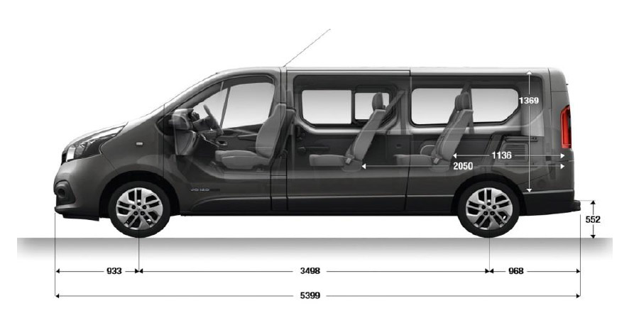 Renault Trafic 9 Seat Passenger Minibus 